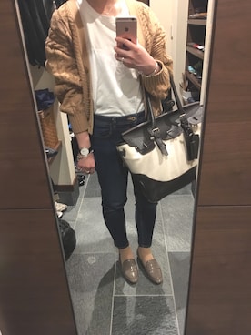 「ユナイテッドアローズ」｜「アイテム（アナログ腕時計）」を使った、akさん（レディース・158cm）の春コーディネート