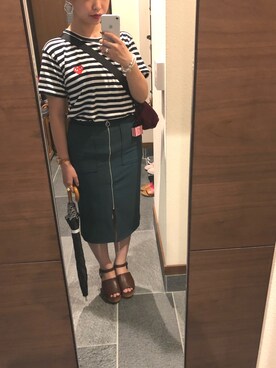 「skirt」｜「アイテム（サンダル）」を使った、akさん（レディース・158cm）の秋コーディネート