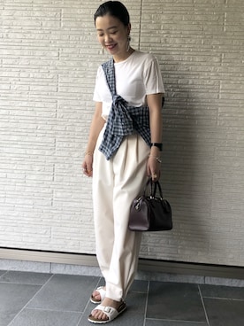 「BEAMS（ビームス）のアイテム（ピアス（両耳用））」を使った、akさん（レディース・158cm）の冬コーディネート