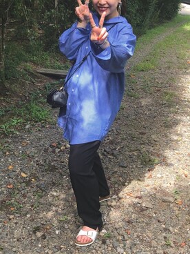 「BEAMS（ビームス）のアイテム（ピアス（両耳用））」を使った、akさん（レディース・158cm）の冬コーディネート