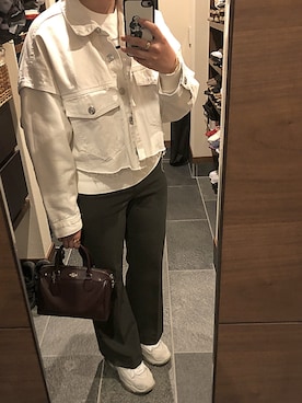 「COACH」｜「アイテム（デニムジャケット）」を使った、akさん（レディース・158cm）の夏コーディネート
