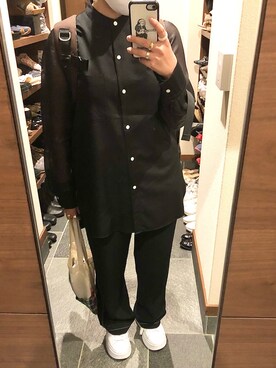 「BEAMS（ビームス）のアイテム（シャツ/ブラウス）」を使った、akさん（レディース・158cm）の春コーディネート