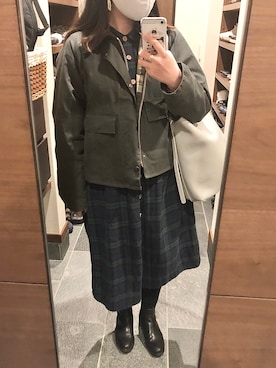 ブーツを使った チェックワンピース のレディース人気ファッションコーディネート Wear