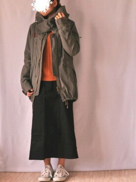 「アイラブCONVERSE」｜ぶらうに～さん（レディース・154cm）の秋コーディネート