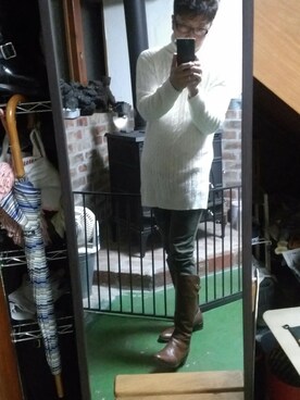 「ROCOCO（ロココ）のアイテム」を使った、蓮華さん（メンズ・171cm）の秋コーディネート