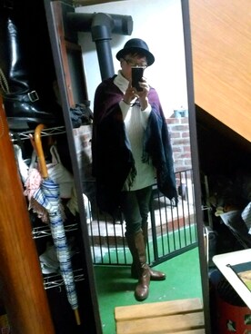 「PPFM（ピーピーエフエム）のアイテム（ジャケット/アウター）」を使った、蓮華さん（メンズ・171cm）の秋コーディネート