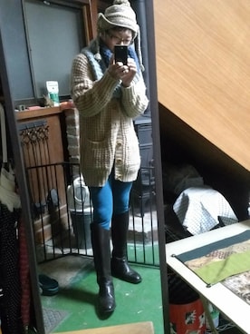 「アイテム（ブーツ）」を使った、蓮華さん（メンズ・171cm・40代）の秋コーディネート