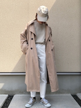 「ワッフル」｜𝚔𝚘さん（レディース・160cm）の春コーディネート