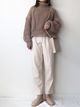 「me（ミイ）のアイテム（シューズ）」を使った、𝚔𝚘さん（レディース・160cm）の秋コーディネート