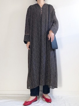 「LOWRYS FARM（ローリーズファーム）のバレエシューズ　802200（バレエシューズ）」を使った、𝚔𝚘さん（レディース・160cm）の秋コーディネート