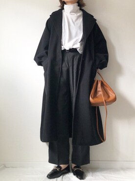 「prose verse（プロズヴェール）のアイテム（その他アウター）」を使った、𝚔𝚘さん（レディース・160cm）の冬コーディネート