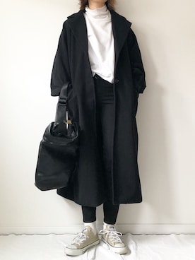 「prose verse（プロズヴェール）のアイテム（その他アウター）」を使った、𝚔𝚘さん（レディース・160cm）の冬コーディネート