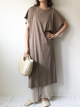 「サークルバッグ」｜「アイテム（パンプス）」を使った、𝚔𝚘さん（レディース・160cm）の夏コーディネート