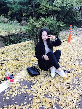 「lapalette（ラパレット）のアイテム」を使った、펑이さん（レディース・164cm）の春コーディネート