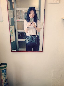 「lapalette（ラパレット）のアイテム」を使った、펑이さん（レディース・164cm）の春コーディネート