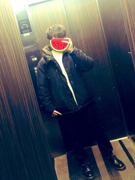 「平成最後のWEARISTAセンバツ」｜「アイテム（ダウンジャケット/コート）」を使った、Ba-oさん（メンズ・163cm）の春コーディネート