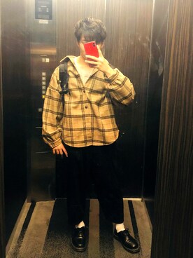 「平成最後のWEARISTAセンバツ」｜「アイテム（スラックス）」を使った、Ba-oさん（メンズ・163cm）の春コーディネート