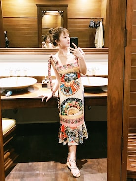 「DOLCE&GABBANA（ドルチェアンドガッバーナ）のアイテム（ワンピース/ドレス）」を使った、YouseiTailさん（レディース・158cm）の夏コーディネート