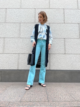 「DIESEL」｜「アイテム（サンダル）」を使った、Tolentino (トレンティーノ)さん（レディース・166cm）の春コーディネート