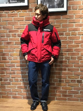 「ショット」｜「アイテム（ダウンジャケット/コート）」を使った、KENJI KUBOTAさん（メンズ・176cm）の秋コーディネート