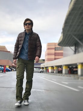 KENJI KUBOTAさん（メンズ・176cm）の冬コーディネート