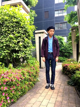 「UK」｜「アイテム（ブルゾン）」を使った、kazuma さん（メンズ・165cm）の春コーディネート