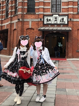 「ロリィタ」｜「アイテム（ライダースジャケット）」を使った、BERIさん（レディース・153cm）の春コーディネート