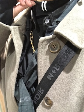 「OFF-WHITE」｜「アイテム（チェスターコート）」を使った、ATKさん（メンズ・174cm）の冬コーディネート