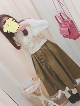 「one after another NICE CLAUP（ワンアフターアナザーナイスクラップ）のアイテム（パンプス）」を使った、あƪ(˘⌣˘)ʃさん（レディース・155cm）の冬コーディネート