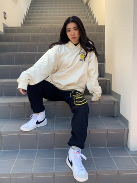 西端真由さん（レディース・158cm）の冬コーディネート