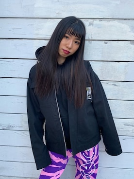 西端真由さん（レディース・158cm）の冬コーディネート