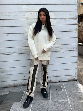 西端真由さん（レディース・158cm）の冬コーディネート