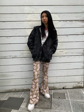 西端真由さん(レディース・158cm)の冬コーディネート