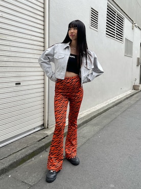 西端真由さん（レディース・158cm）の春コーディネート