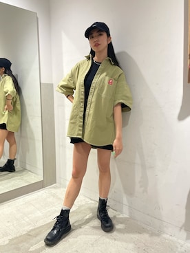 西端真由さん(レディース・158cm)の春コーディネート