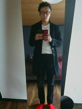 Lyow Shizさん（メンズ・176cm）の冬コーディネート