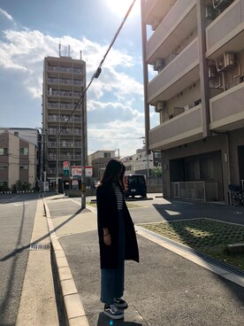 「大阪」｜「アイテム（オールインワン・サロペット）」を使った、sashaさん（レディース・162cm）の秋コーディネート