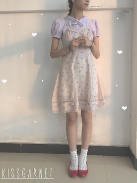 「日系极简」｜「アイテム（ジャンパースカート）」を使った、午间さん（レディース・165cm）の夏コーディネート