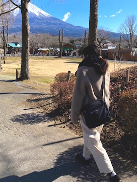 「SVEC（シュベック）のカンフーシューズ kung fu Shoes / ストラップパンプス（バレエシューズ）」を使った、wakoさん（レディース・150cm）の冬コーディネート