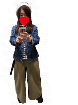 「Gジャン」｜「アイテム（PC・スマホグッズ/家電）」を使った、chikoさん（レディース・156cm）の春コーディネート
