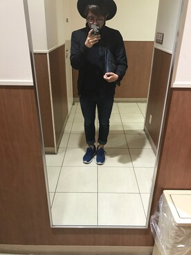 「semantic design（セマンティックデザイン）のアイテム（ニット/セーター）」を使った、koukiさん（メンズ・167cm）の冬コーディネート