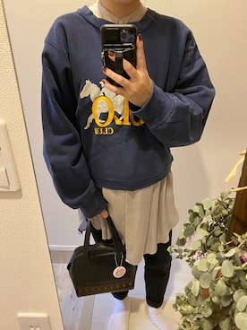 「スウェット×シャツ」｜aiko✳︎さん（レディース・156cm）の秋コーディネート