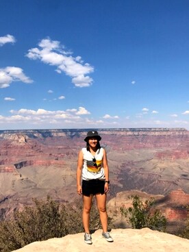 「travel」｜「アイテム（その他）」を使った、Kahoさん（レディース・160cm）の秋コーディネート