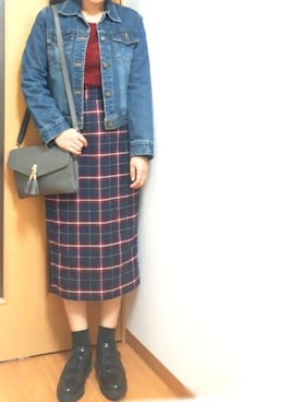 「one way（ワンウェイ）のアイテム（シューズ）」を使った、* s h i h o *さん（レディース・161cm）の秋コーディネート