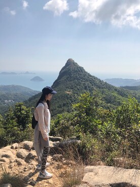 「無印良品（ムジルシリョウヒン）のアイテム（ノーカラージャケット）」を使った、Rata_Wongさん（レディース・163cm）の秋コーディネート