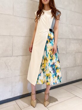ワンピース ドレス イエロー系 を使った 水色 の人気ファッションコーディネート Wear