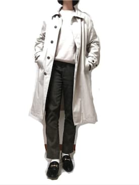 「FUDGE」｜「アイテム（その他アウター）」を使った、まめこさん（レディース・163cm）の春コーディネート