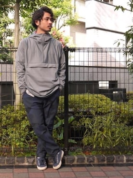 「SUPERGA（スペルガ）のアイテム」を使った、toit（メンズ）店長 Yu-Taさん（メンズ・165cm）の冬コーディネート