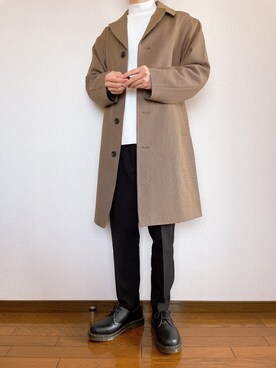 Gu ジーユー のチェスターコートを使ったメンズ人気ファッションコーディネート Wear