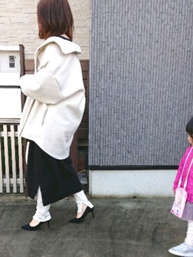 「DHOLIC（ディーホリック）のアイテム（その他アウター）」を使った、Kuroさん（レディース・154cm）の冬コーディネート